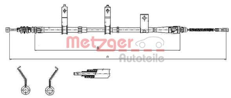 METZGER Seilzug, Feststellbremse