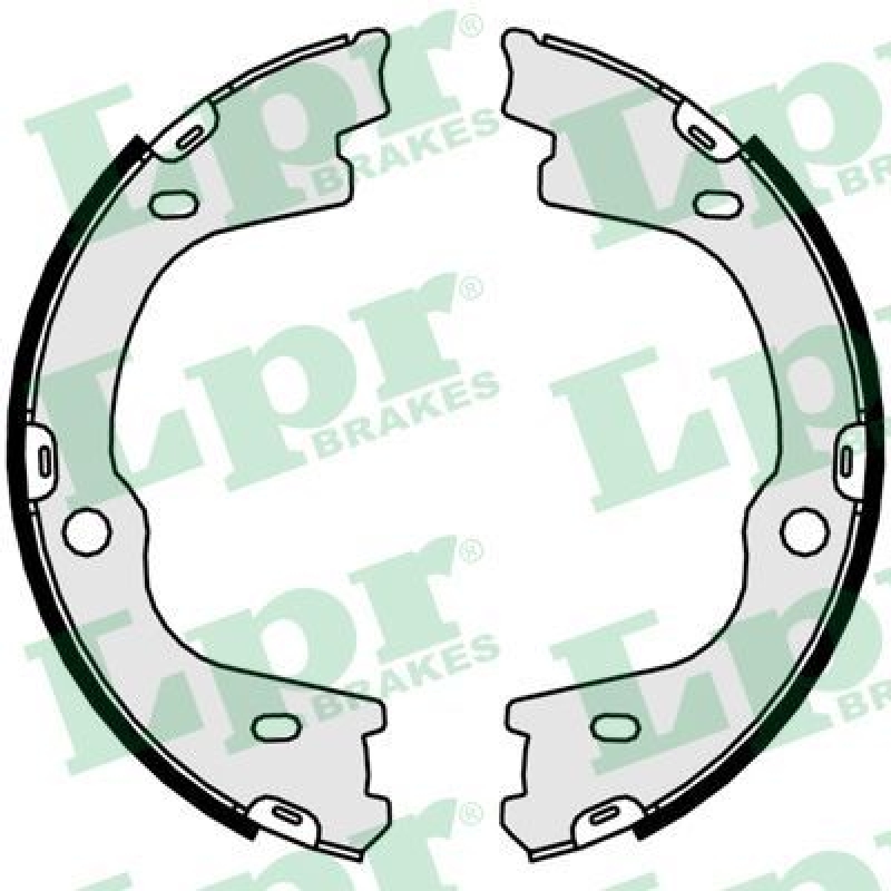 LPR Brake Shoe Set, parking brake