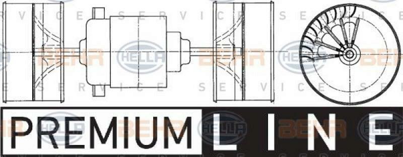 HELLA Interior Blower BEHR HELLA SERVICE *** PREMIUM LINE ***
