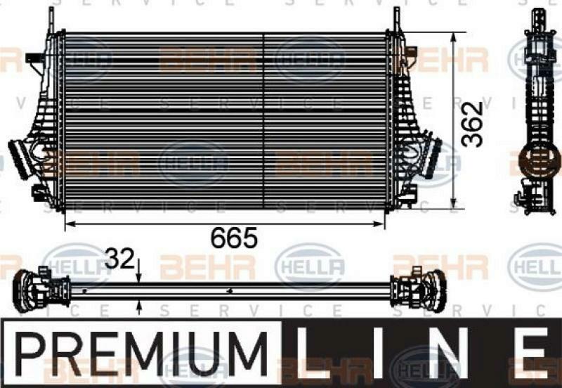 HELLA Ladeluftk&uuml;hler BEHR HELLA SERVICE *** PREMIUM LINE *** 8ML 376 746-481