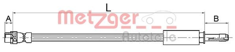 METZGER Bremsschlauch GREENPARTS