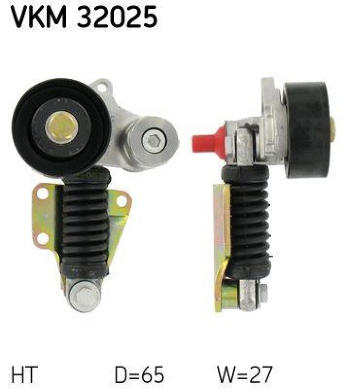SKF Tensioner Pulley, V-ribbed belt