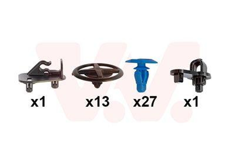 VAN WEZEL Mounting Kit, bonnet