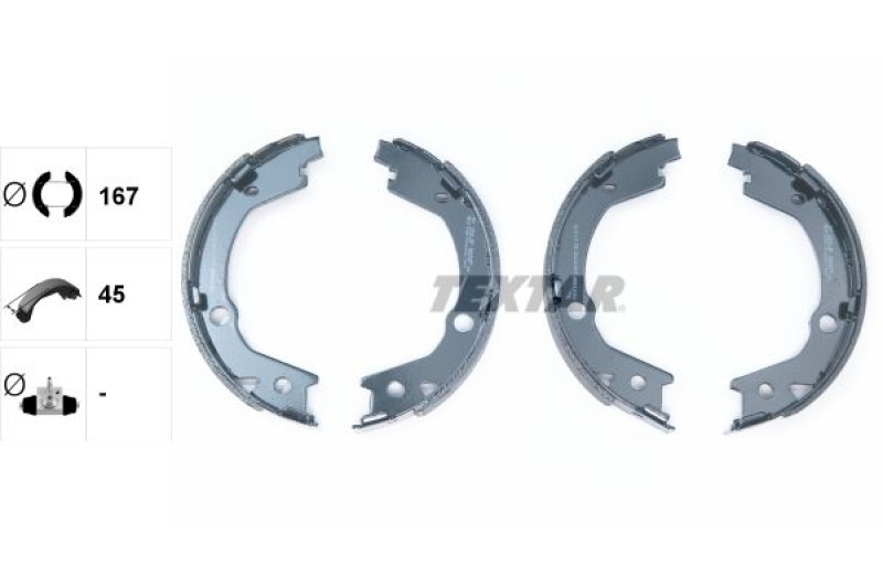 TEXTAR Brake Shoe Set, parking brake