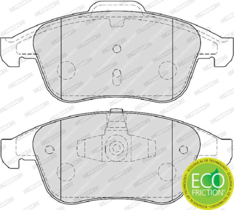 FERODO Brake Pad Set, disc brake PREMIER ECO FRICTION