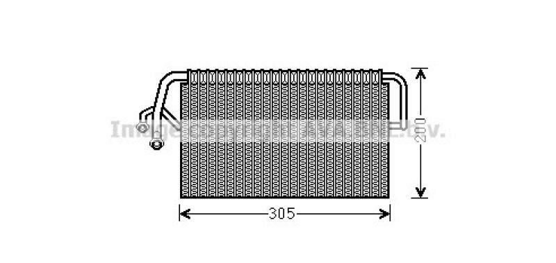AVA QUALITY COOLING Evaporator, air conditioning