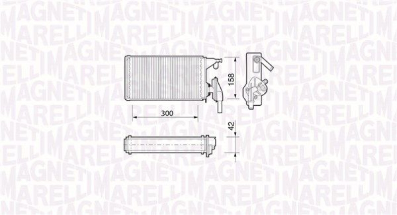 MAGNETI MARELLI Wärmetauscher, Innenraumheizung