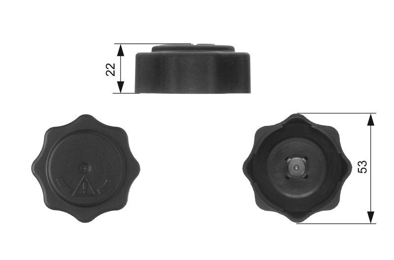 GATES Cap, coolant tank