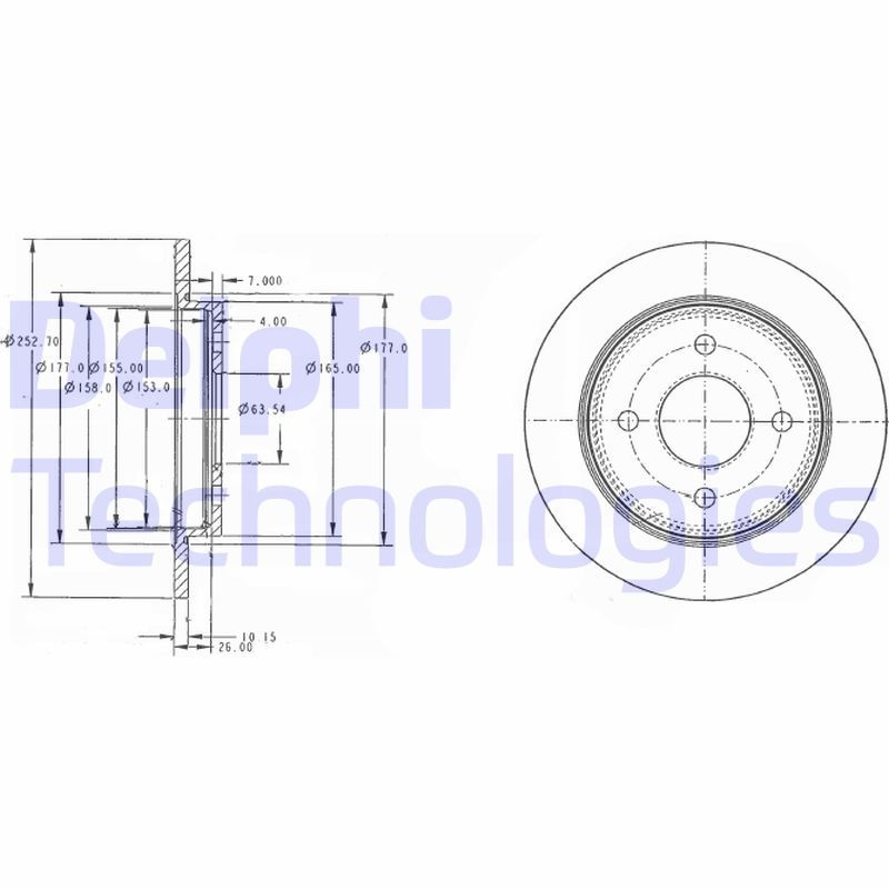 2x DELPHI Bremsscheibe