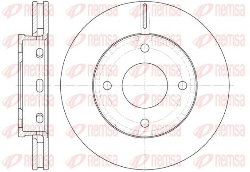 2x REMSA Brake Disc