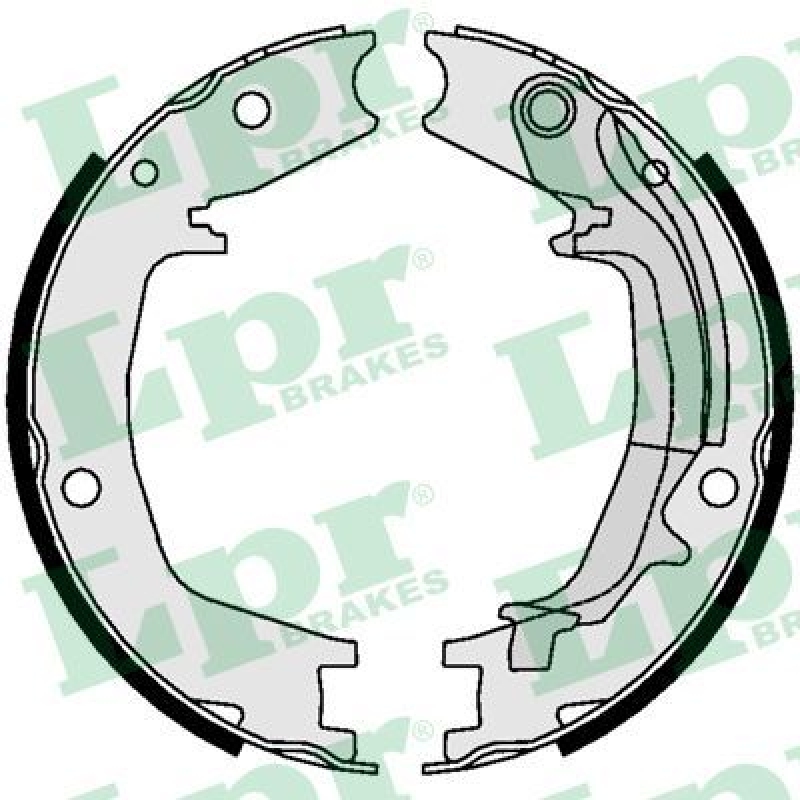 LPR Brake Shoe Set, parking brake