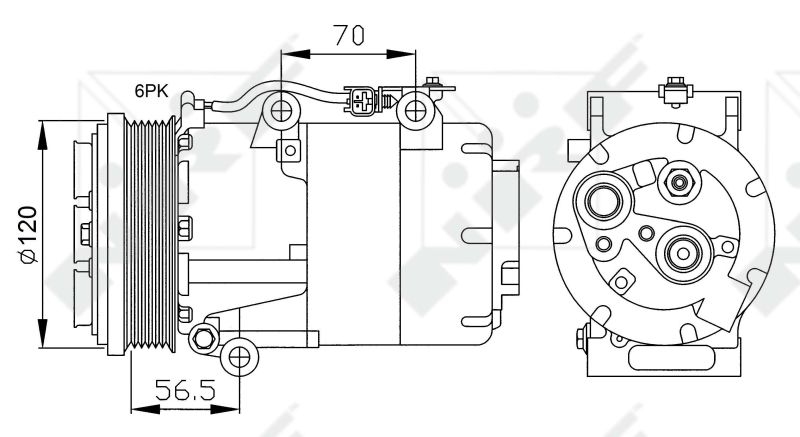 NRF Kompressor, Klimaanlage EASY FIT