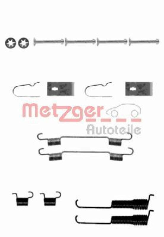METZGER Zubeh&ouml;rsatz Bremsbacken Trommelbremse Montagesatz 105-0800