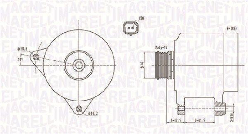 MAGNETI MARELLI Generator 63731914010