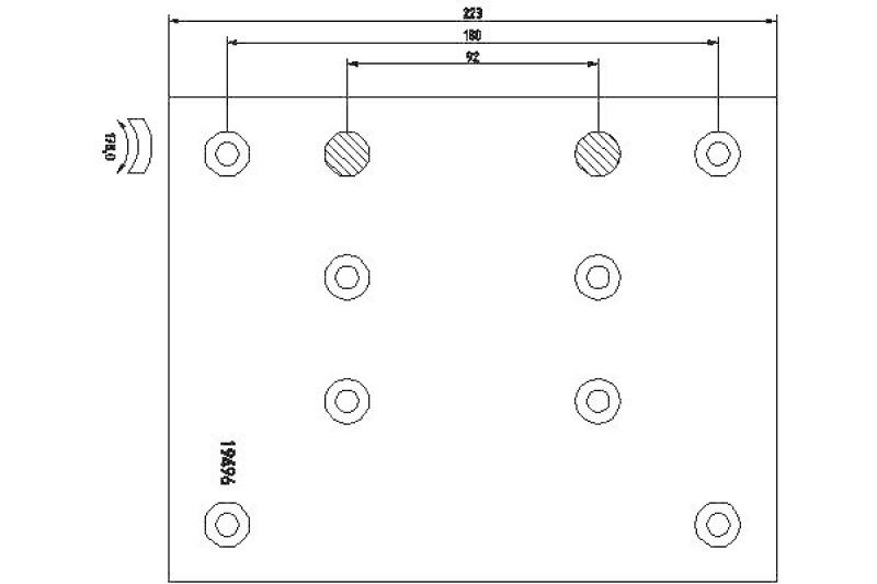 TEXTAR Brake Lining Kit, drum brake