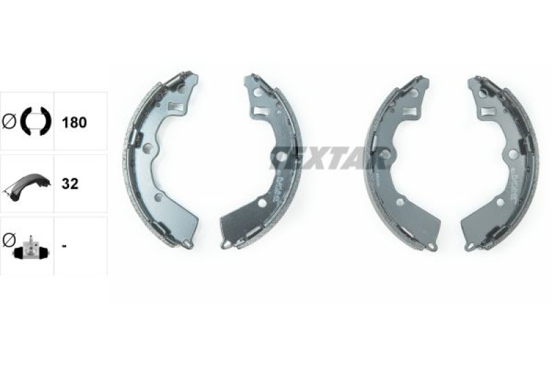 TEXTAR Bremsbackensatz 91072900