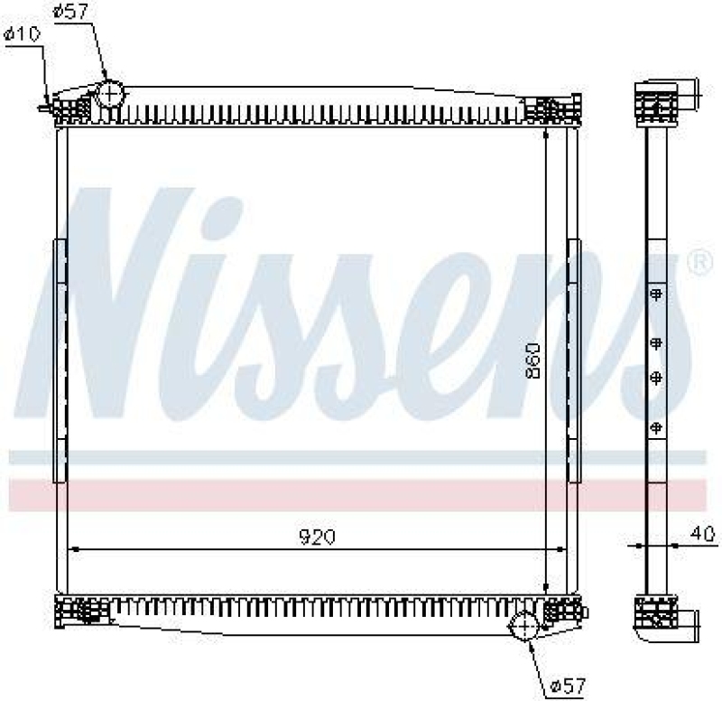 NISSENS Radiator, engine cooling