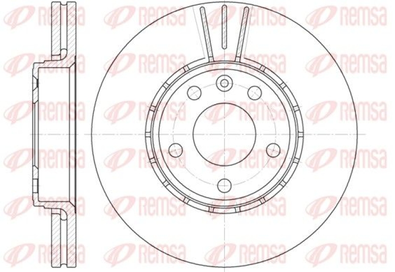 2x REMSA Brake Disc