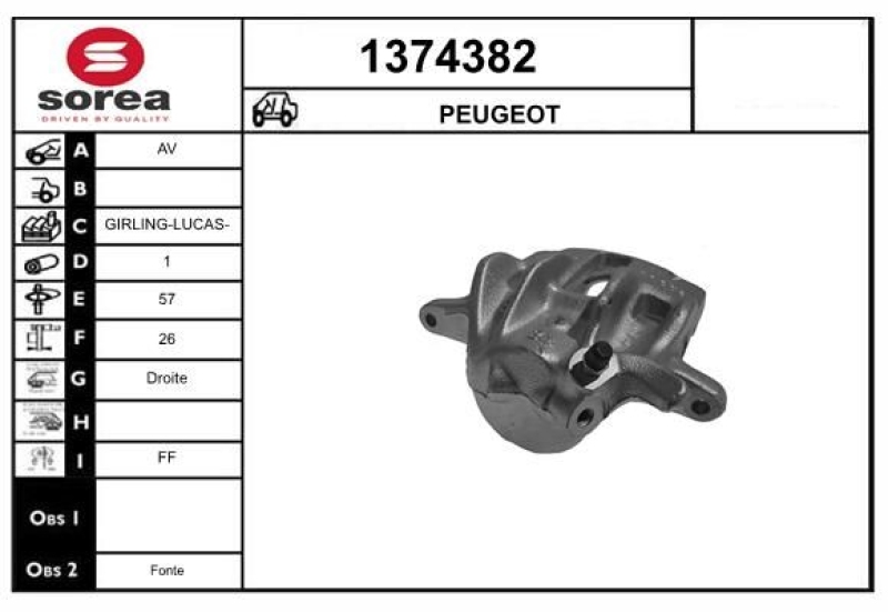 SNRA Brake Caliper