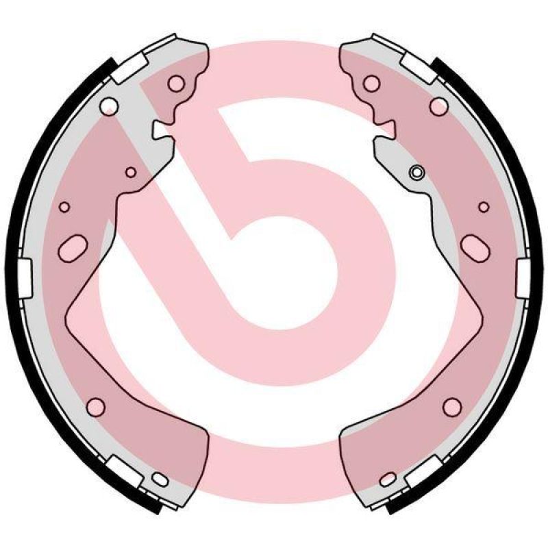 BREMBO Brake Shoe Set ESSENTIAL LINE