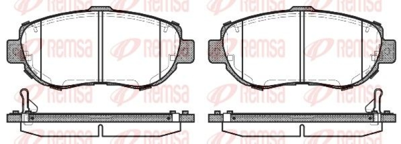 REMSA Bremsbelagsatz, Scheibenbremse