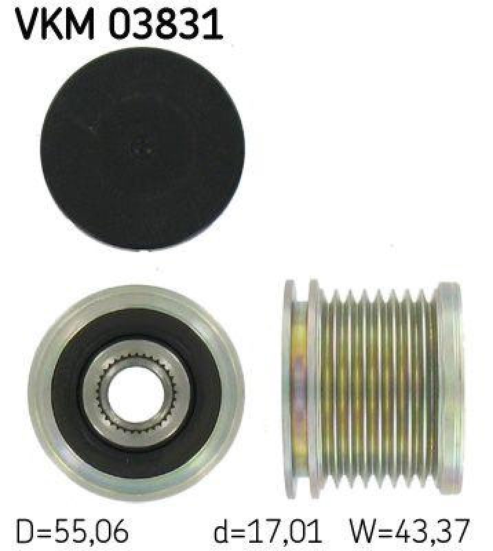 SKF Generatorfreilauf VKM 03831