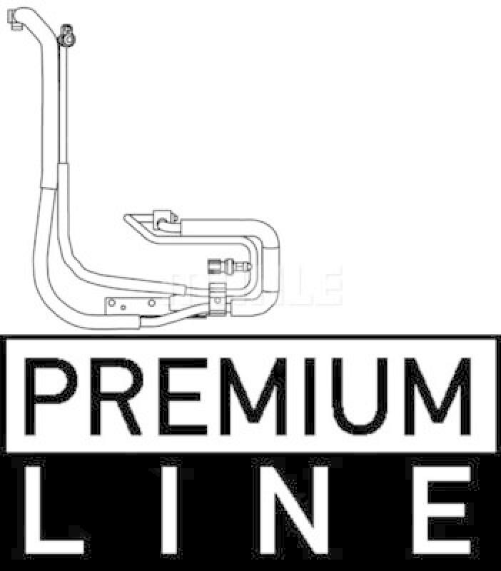 MAHLE High-/Low Pressure Line, air conditioning BEHR *** PREMIUM LINE ***