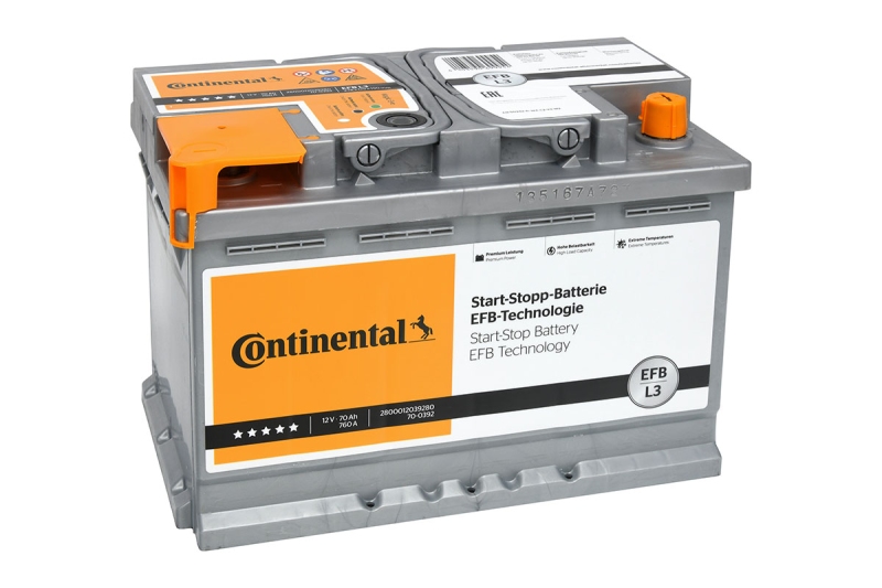 Continental Starterbatterie Start-Stop 70Ah 760A EFB
