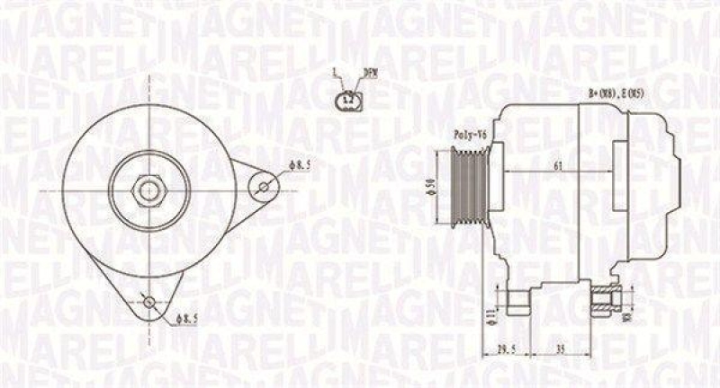 MAGNETI MARELLI Generator 63731921010