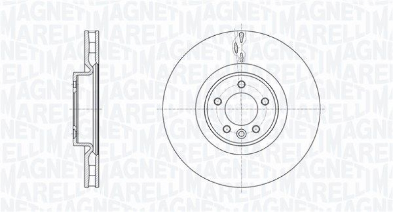 2x MAGNETI MARELLI Bremsscheibe