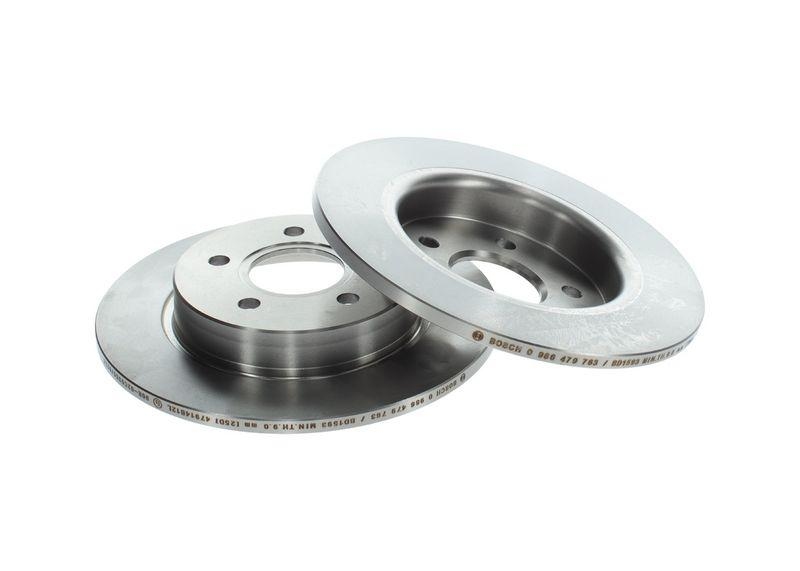 2x BOSCH Bremsscheibe 0 986 479 763