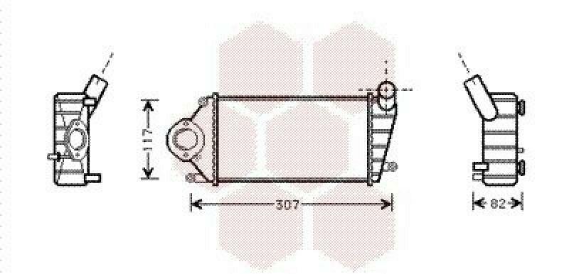 VAN WEZEL Intercooler, charger