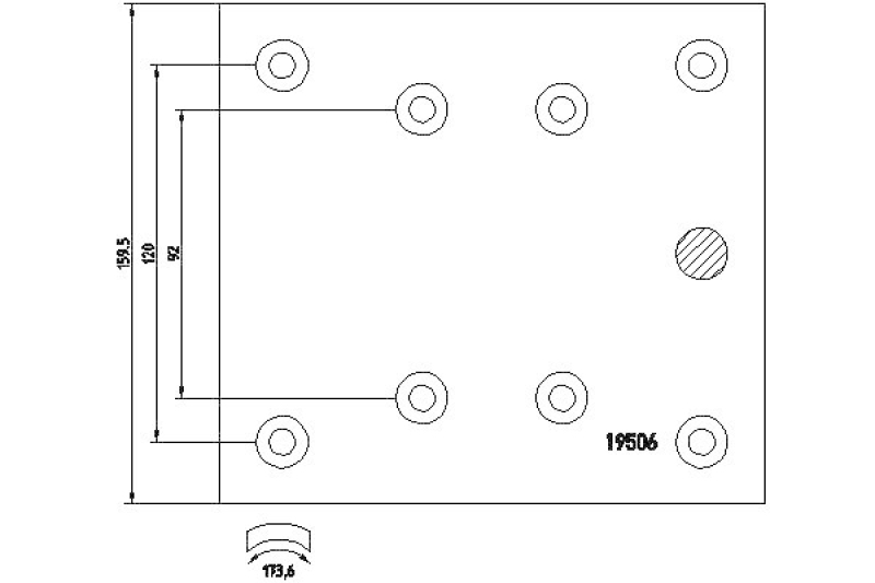 TEXTAR Brake Lining Kit, drum brake