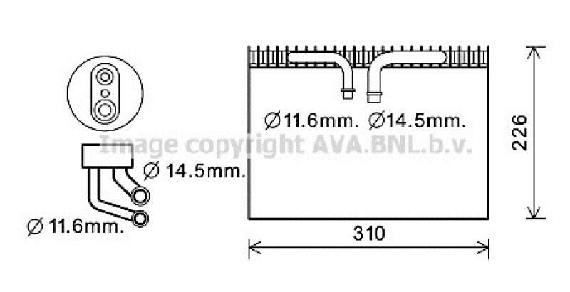 AVA QUALITY COOLING Verdampfer, Klimaanlage