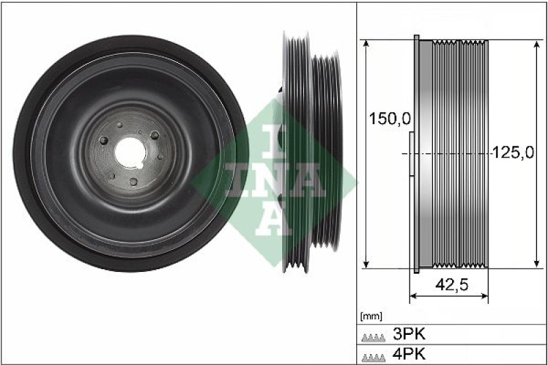 Schaeffler INA Riemenscheibe, Kurbelwelle