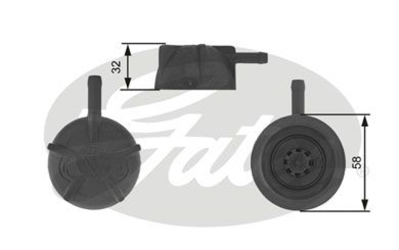 GATES Cap, coolant tank