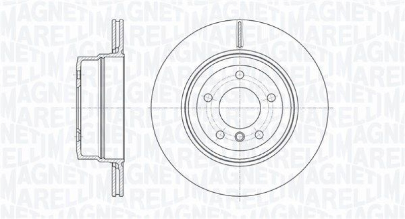 2x MAGNETI MARELLI Bremsscheibe