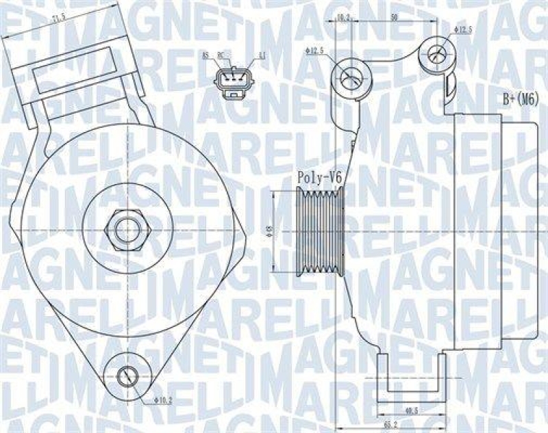 MAGNETI MARELLI Generator 63731925010