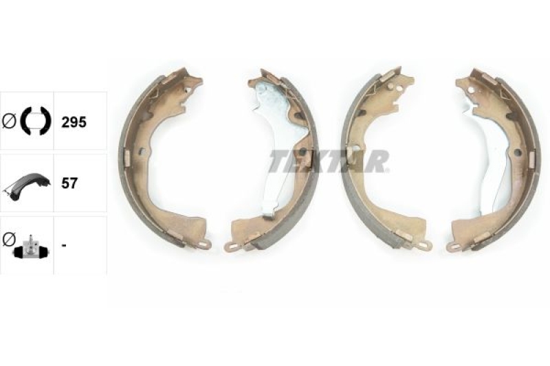 TEXTAR Bremsbackensatz 91078700