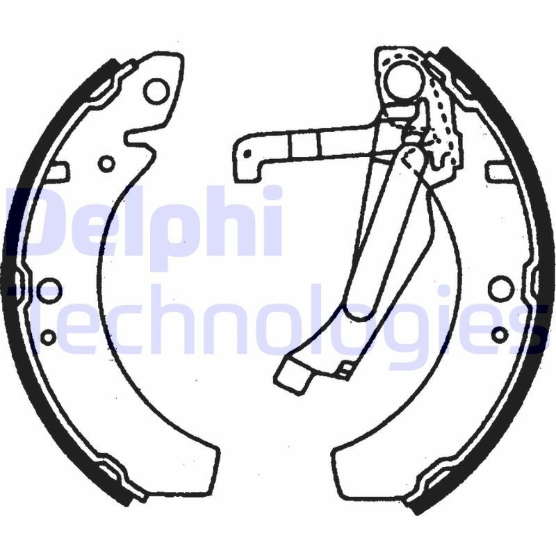 DELPHI Bremsbackensatz LS1777