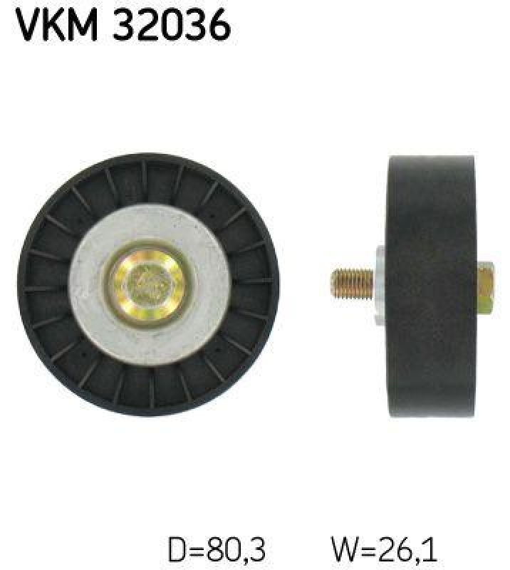 SKF Umlenk-/Führungsrolle, Keilrippenriemen