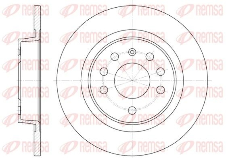 2x REMSA Brake Disc