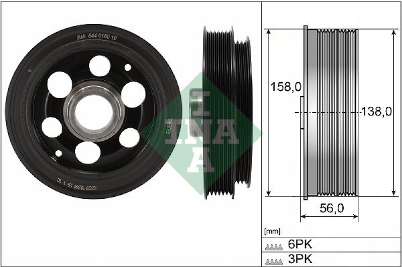 Schaeffler INA Riemenscheibe, Kurbelwelle