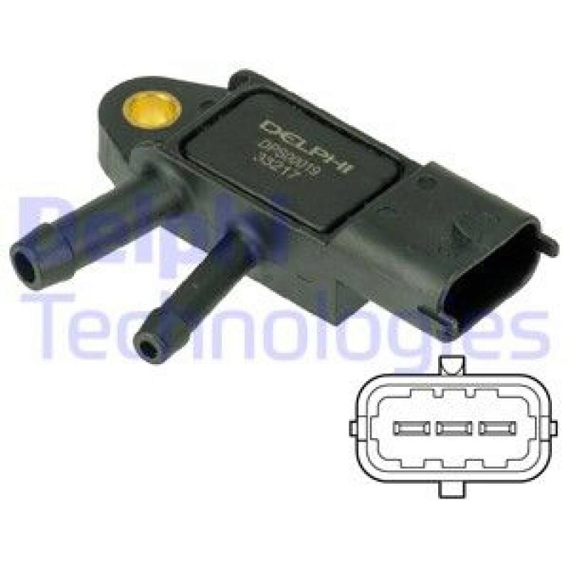 DELPHI Sensor, exhaust pressure