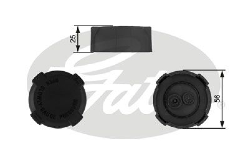 GATES Cap, coolant tank