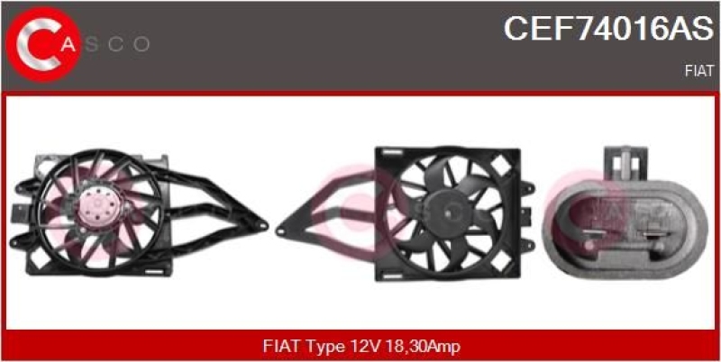 CASCO Elektromotor, Kühlerlüfter