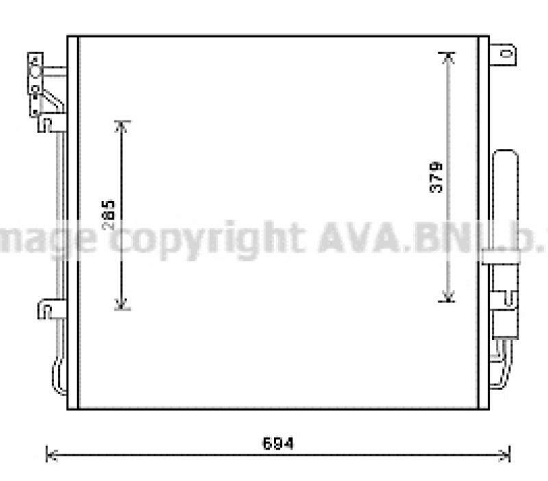 AVA QUALITY COOLING Kondensator, Klimaanlage