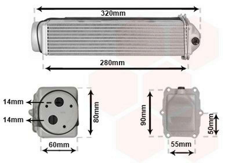 VAN WEZEL Intercooler, charger