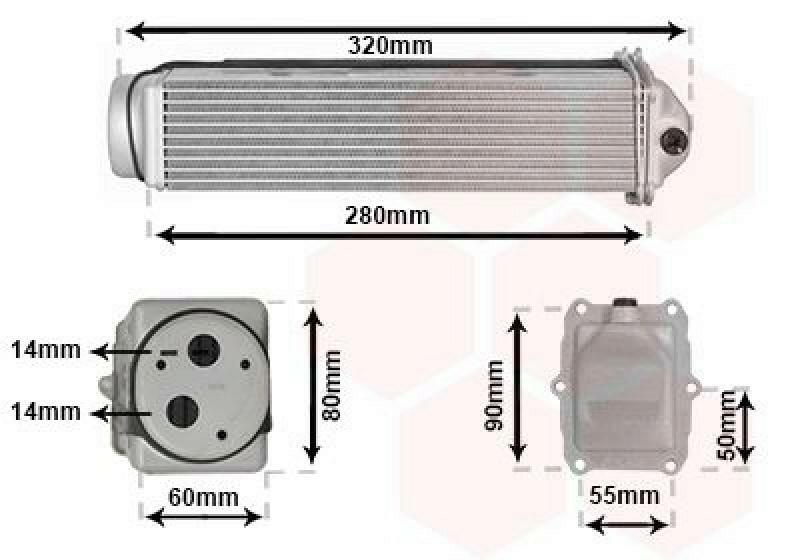 VAN WEZEL Intercooler, charger