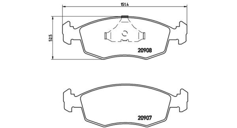 MAGNETI MARELLI Bremsbelagsatz, Scheibenbremse